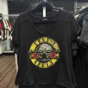 Guns N’ Roses Women’s Band T-Shirt Large | Sweet Child O’ Mine Black Graphic Tee